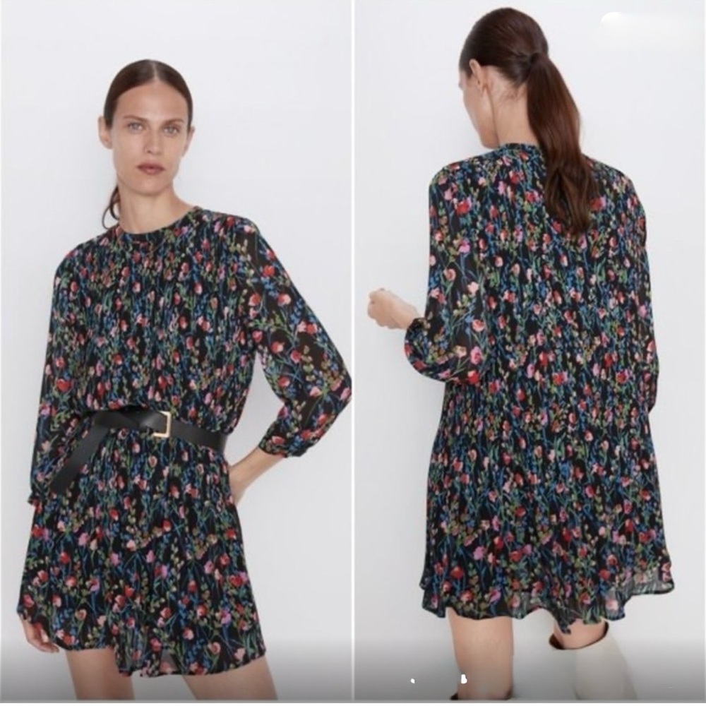 Zara Multicolor Patterned Dress - Picture 2 of 7